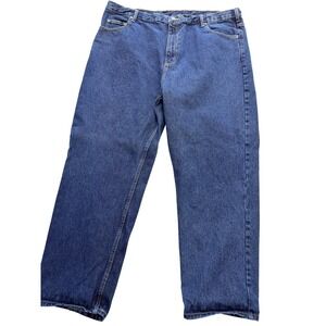 Member's Mark Jeans Mens 43x30 Blue Medium Wash Straight Denim Big & Tall